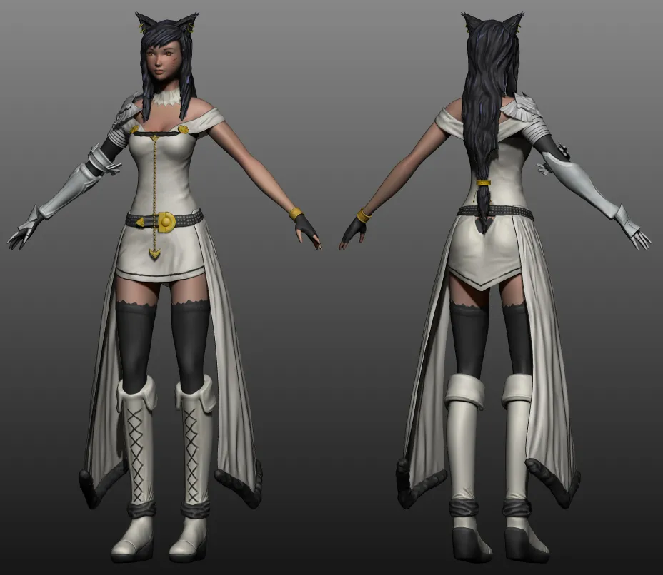 Radiant Deity Ahri League of Legends Colored